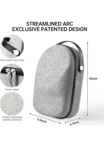 Vr Taşıma Çantası 3 Taşınabilir Saklama Çantası Gidon Bavul Seyahat Kutusu Vr Parçaları Gri (Yurt Dışından) modelleri