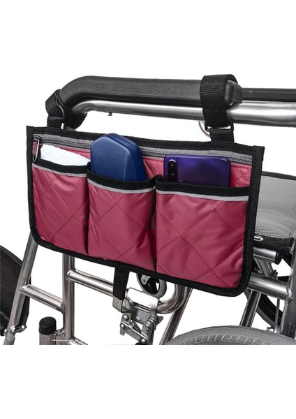 Çok Fonksiyonlu Tekerlekli Sandalye Yan Saklama Çantası Ofis Koltuğu Mor (Yurt Dışından) fırsatları