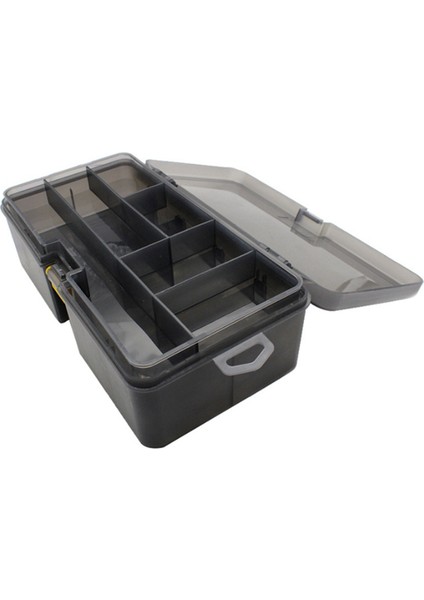 2x Çift Katmanlı Olta Takımı Kutusu Lures Yem Saklama Kutusu Organizatör (Yurt Dışından) fırsatları