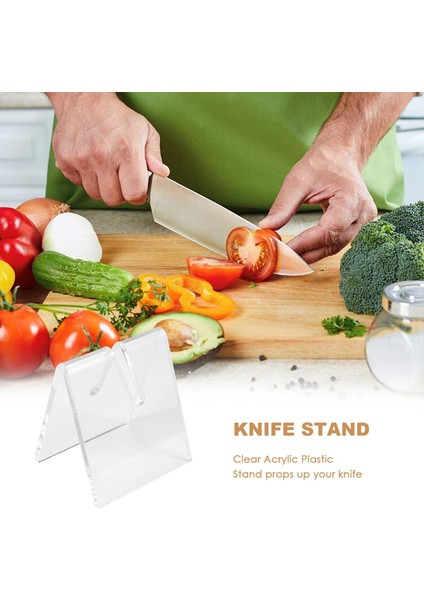 10PCS Şeffaf Akrilik Bıçak Bıçağı Ekran Standı Tutucular (Yurt Dışından) indirimleri