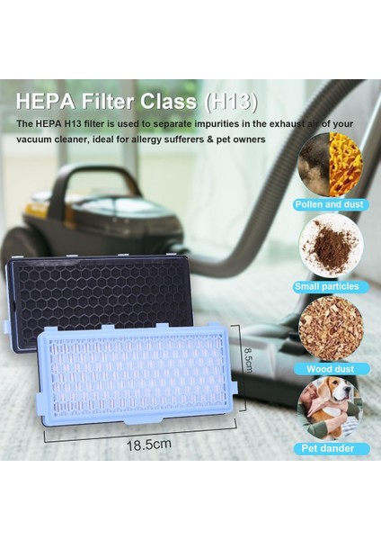 S8340 Elektrikli Süpürge Için Aksesuar Seti, Kompakt C1/c2, Komple C2/c3, 3 -Ha 50 Hepa Filtreler, Elektrikli Süpürge Torbaları (Yurt Dışından) modelleri