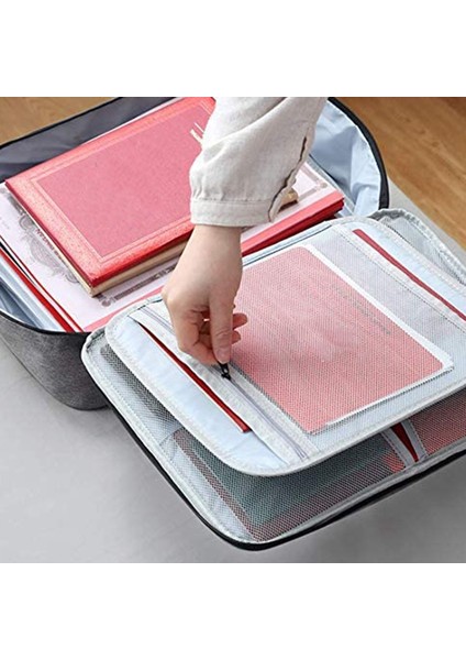 Dosya Cebi Tutucu, Kod Kilitli Oxford Belge Saklama Çantası (Gri) (Yurt Dışından) fırsatları