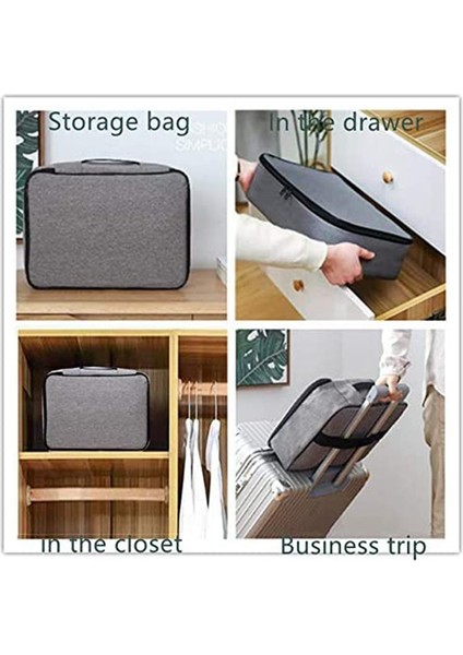 Dosya Cebi Tutucu, Kod Kilitli Oxford Belge Saklama Çantası (Gri) (Yurt Dışından) indirimleri