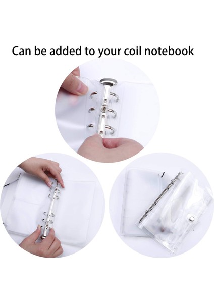 A6 Boyutu Gevşek Yaprak Çanta Cepler Bağlayıcı Fermuar Klasörler Defter Yedekleri (Yurt Dışından) modelleri