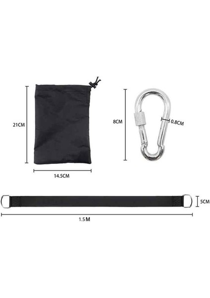 Ee Askı Takımı Hamak Sapları 2'li Set 150CM Exa Uzun Yük (Yurt Dışından)