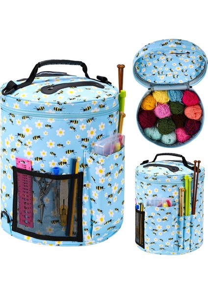 Tığ Işi Çanta-Örgü Çanta Iplik Saklama Düzenleyici-Iplik Çanta ve Tığ Tote,tığ Işi Için Iplik Tutucu,tığ Aksesuarları (Yurt Dışından) fiyatları