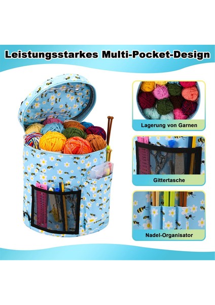 Tığ Işi Çanta-Örgü Çanta Iplik Saklama Düzenleyici-Iplik Çanta ve Tığ Tote,tığ Işi Için Iplik Tutucu,tığ Aksesuarları (Yurt Dışından) modelleri