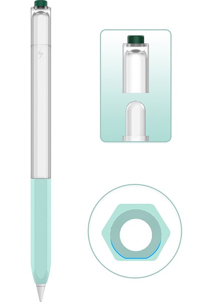 For Pencil 2 Kılıf Dokunmatik Koruyucu Kapak Silikon Kılıf -Yeşil (Yurt Dışından) fiyatları