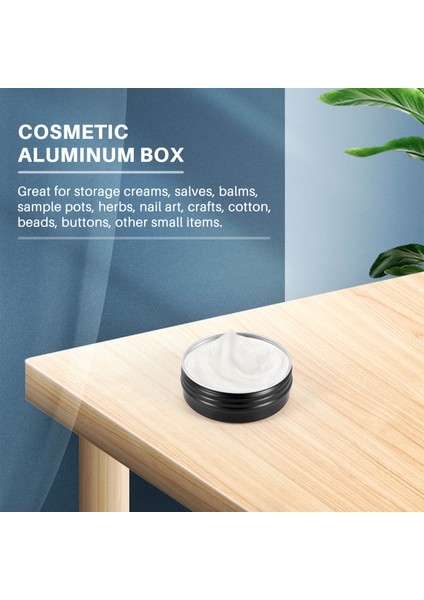 12 Adet 1 Oz Siyah Alüminyum Teneke Kavanoz Yuvarlak Vidalı Kapak (Yurt Dışından) modelleri