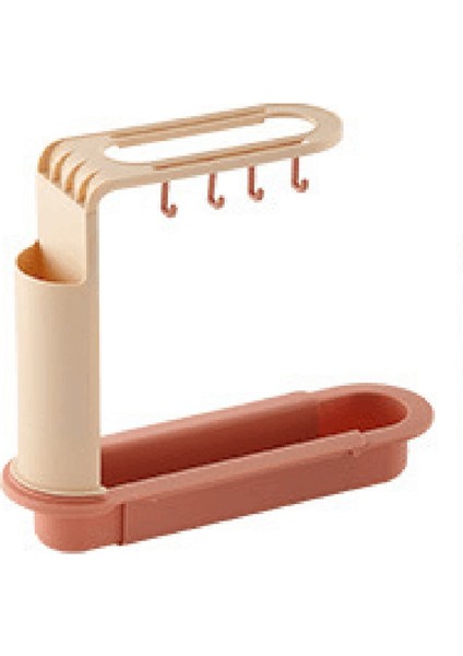 Uzatılabilir Mutfak Lavabo Depolama Rafı Asılı Sepet Lavabo Sh Pembe (Yurt Dışından)