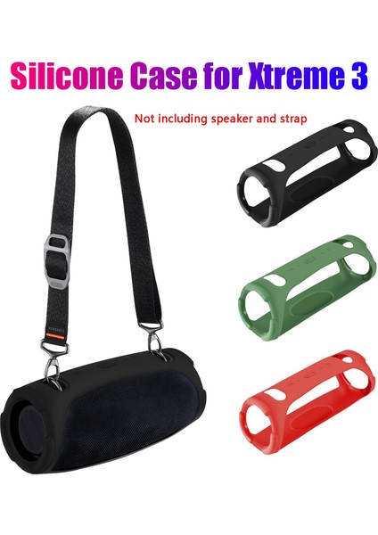 Xtreme 3 Bluetooth Hoparlör Için Silikon Kılıf Seyahat Taşıma Koruyucu Yumuşak Silikon Kapaklı Çanta (Kırmızı) (Yurt Dışından) fiyatları