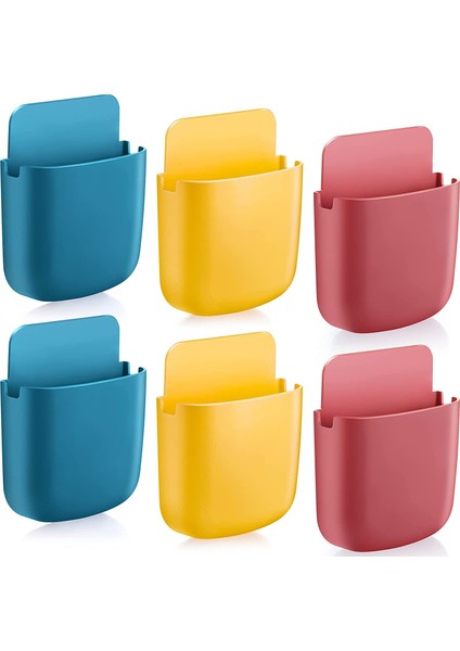 6 Adet Yapışkanlı Uzaktan Kumanda Tutucu Duvara Montaj Medya Saklama Kutusu Yapışkan Organizatör Telefon Uzaktan Kumandası Için (Yurt Dışından) fiyatları