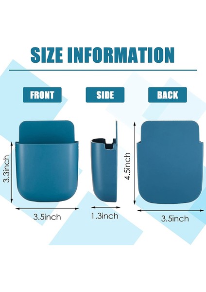 6 Adet Yapışkanlı Uzaktan Kumanda Tutucu Duvara Montaj Medya Saklama Kutusu Yapışkan Organizatör Telefon Uzaktan Kumandası Için (Yurt Dışından) modelleri