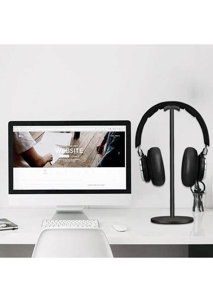 Masa Masası Ekranı Için Tabanlı Sağlam Metal Oyun Kulaklığı Tutucu, A (Yurt Dışından) indirimleri