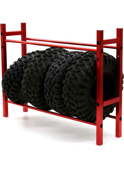 Yeni 1/10 Ölçekli 1.9 2.2 Jant Lastik Depolama Rafı Rc Paletli-4 Eksenel SCX10 D90 D110 Rc Araba, Kırmızı (Yurt Dışından) fırsatları