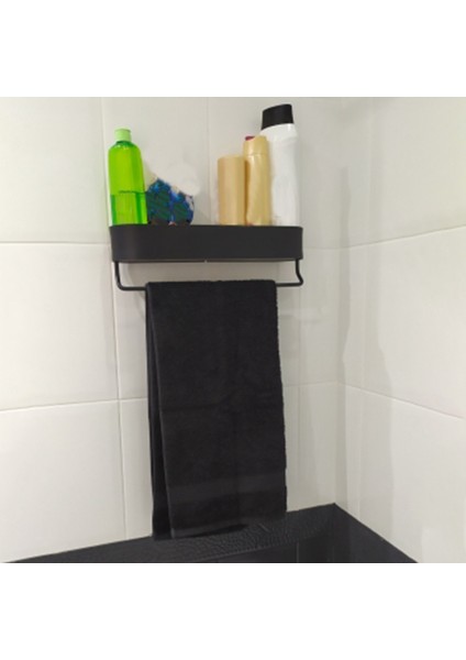 Siyah Banyo Rafları Mutfak Duvar Sh Duş Depolama Rafı (Yurt Dışından) indirimleri