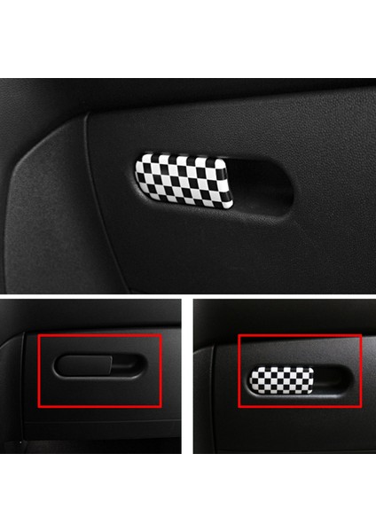 Araba Havasız Ortam Kabini Kolu Saklama Kutusu Ayar Kapağı Iç Dekorasyon Çıkartması S Jcw F54 F60 Beyaz (Yurt Dışından) indirimleri