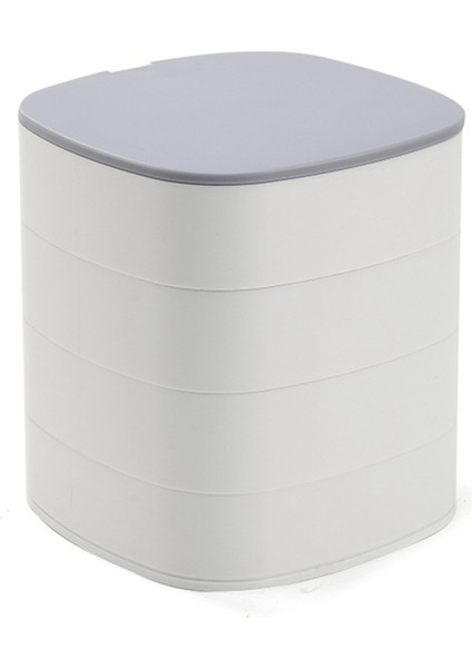 Basit Kız Küpe Plaka Mücevher Kutusu, Mücevher Saklama Kutusu Beyaz (Yurt Dışından)