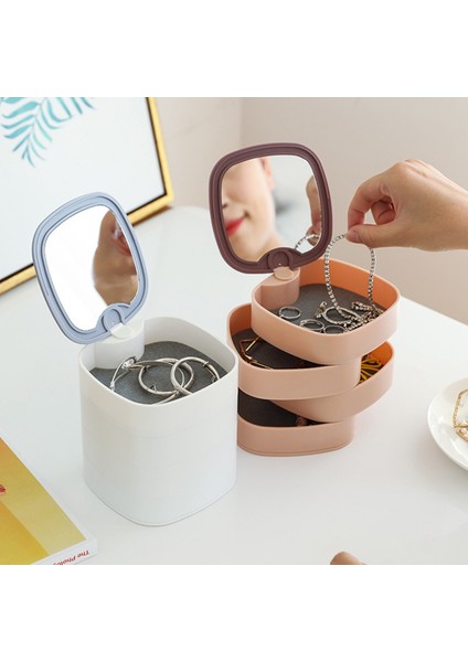 Basit Kız Küpe Plaka Mücevher Kutusu, Mücevher Saklama Kutusu Beyaz (Yurt Dışından) fiyatları