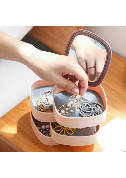 Basit Kız Küpe Plaka Mücevher Kutusu, Mücevher Saklama Kutusu Beyaz (Yurt Dışından) fırsatları