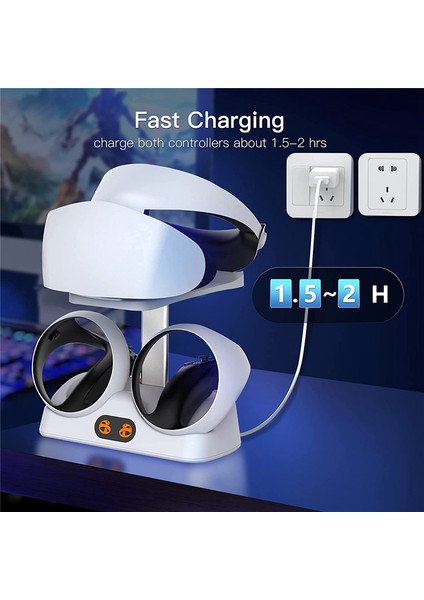 Ps Vr2 Konsolları Için Kulaklık Tutuculu Şarj Istasyonu (Yurt Dışından)