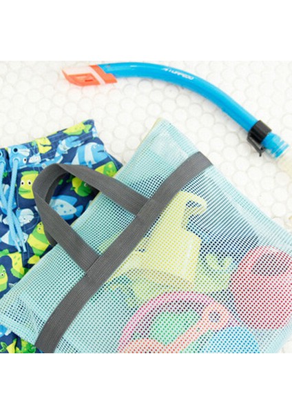 Örgü Plaj Çantası Çanta Yüzme Çantası Avel Taşıma Çantaları Omuz Çantası Mavi (Yurt Dışından) indirimleri