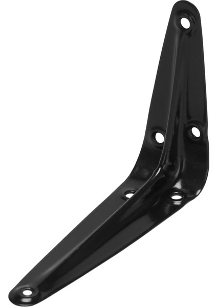 20 Paket Raf Destekleri Ağır Hizmet Tipi Siyah Metal Sabit Raf Aparatı, Rustik Çiftlik Evi Dekoratif Demir L Braketi (Yurt Dışından)