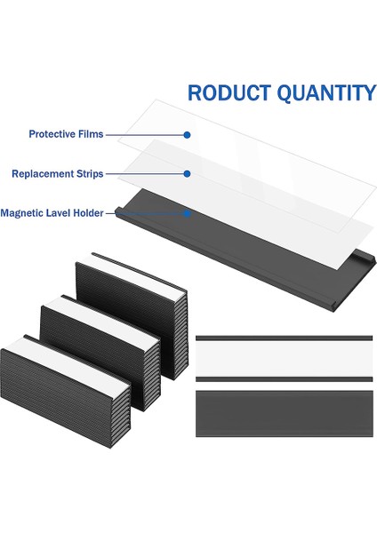 Manyetik Etiket Tutucu 4x1.57 Inç 20 Paket C Kanal Beyaz Kağıt Kartları Koruyucu Film Güçlü Mıknatıs Karışıklık Ücretsiz Çıkarılabilir (Yurt Dışından) indirimleri