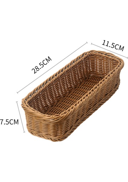 Masaüstü Çatal Bıçak Takımı Depolama Dokuma Sepet Restoran Drenaj Depolama, Kahverengi (Yurt Dışından) fırsatları