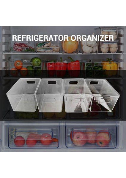 Mutfak Için Kesme Kolları ile 4 Adet Temizle Pany Organizatör Kovaları (Yurt Dışından) fırsatları