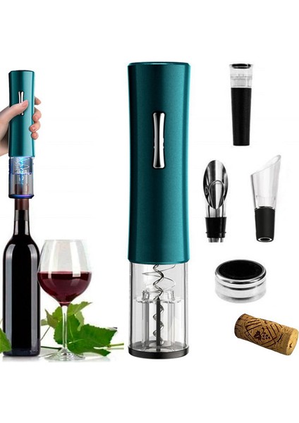 2x Akıllı Elektrikli Şarap Açacağı Tirbuşon Akülü Otomatik Tirbuşon Şarap Şişe Açacakları Kuru Pil Mutfak Aracı Siyah (Yurt Dışından) modelleri