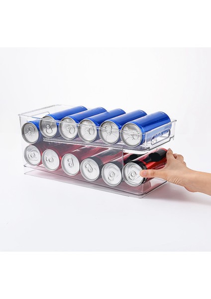 Buzdolabı Içi Şeffaf Uzun Kutular - Soda Kutularını Düzenlemek Için Istiflenebilir Mutfak ve Kaplar (Yurt Dışından) fiyatları