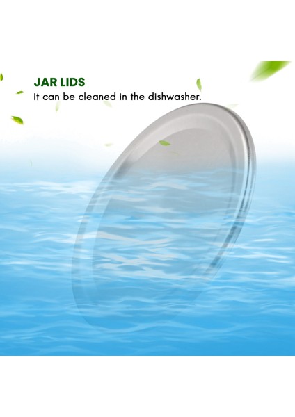 70MM Konserve Kapakları Kavanoz Bölünmüş Tip Kapaklar Sızdırmaz (Gümüş, 192) (Yurt Dışından) fırsatları