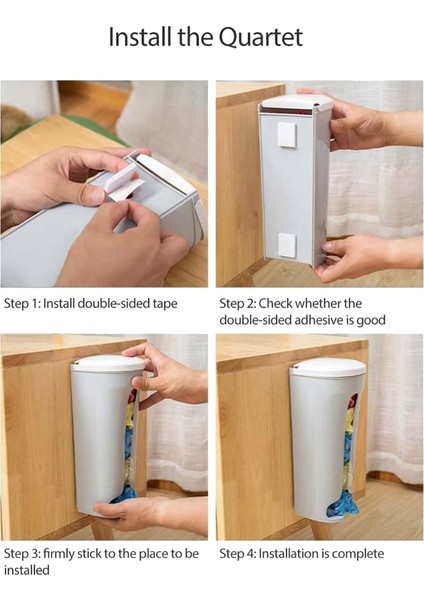 Ev Mutfağı Için Kapaklı Çöp Torbası Saklama Tutucusu(Pembe) (Yurt Dışından) modelleri