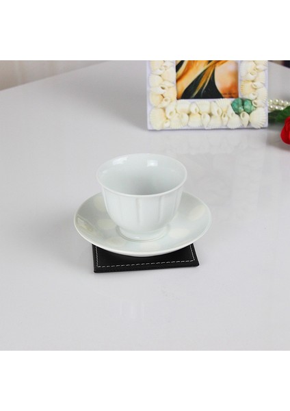 Bardak Altlıkları Seti Bardak Servis Altlığı Bardak Altlığı Tutuculu Kahve Içecek Servis Altlığı Kare Siyah Için Basit Stil (Yurt Dışından) indirimleri