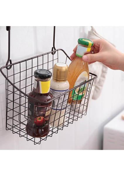 Adet Kancalı Izgara Saklama Sepetleri, Dolap Kapılarında Depolama Rafları, Asılı Depolama, Mutfak ve Banyo Için Uygun (Yurt Dışından) indirimleri