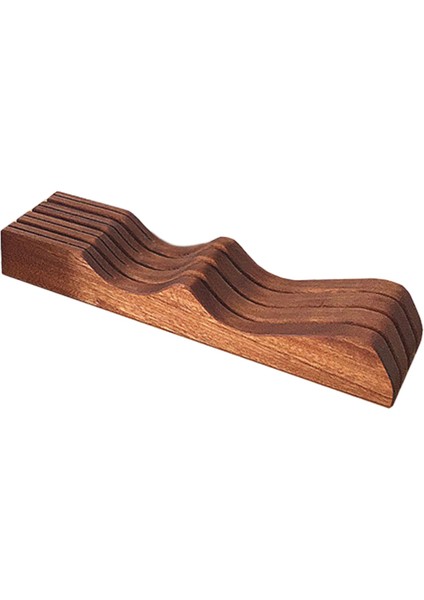 Abanoz Ahşap Bıçak Bloğu Tutucu, Çekmece Içi Bıçak Çekmece Organizatör Bıçak Depolama Rafı Ev ve Ev Için Mükemmel (Yurt Dışından)