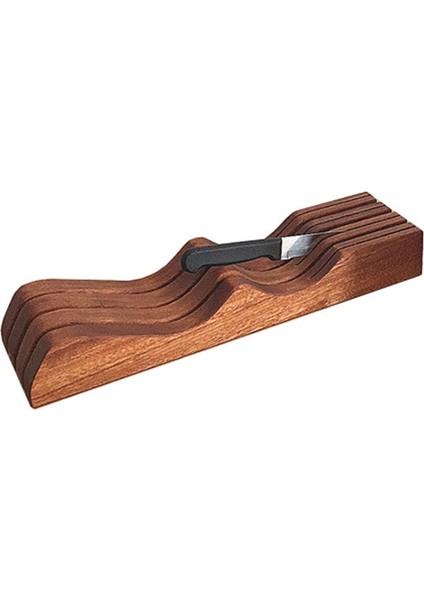 Abanoz Ahşap Bıçak Bloğu Tutucu, Çekmece Içi Bıçak Çekmece Organizatör Bıçak Depolama Rafı Ev ve Ev Için Mükemmel (Yurt Dışından) modelleri