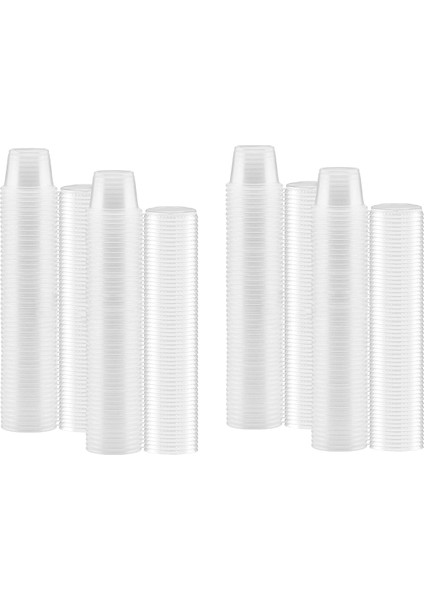 100 x 1oz Yuvarlak Yemek Kabı Kapaklı Tencereler, Menteşeli Sos Tencereleri (Yurt Dışından)