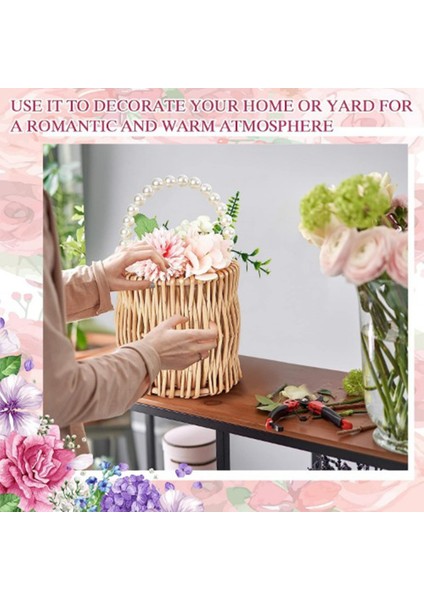 2 Adet Hasır Düğün Çiçek Kız Sepetleri Inci Hasır Rattan El Dokuma Sepet Hasır Sepet Saplı Saman (Yurt Dışından) fiyatları