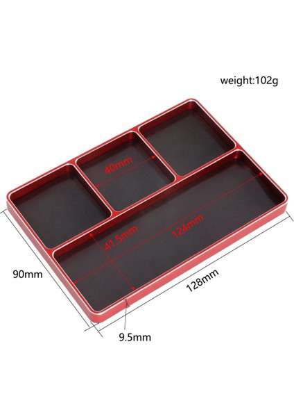 Dört Izgaralı Basit Vidalı Disk Saklama Kutusu Metal Somun Vida Ay, Siyah (Yurt Dışından) modelleri