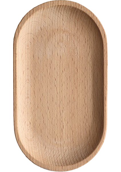 Bar Restoran Tabağı Oval Tabak Ev Dekorasyonu Ahşap Ay S (Yurt Dışından)