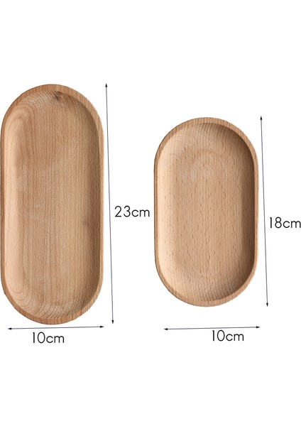 Bar Restoran Tabağı Oval Tabak Ev Dekorasyonu Ahşap Ay S (Yurt Dışından) fiyatları