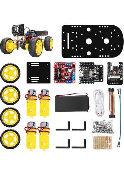 Ide Programlama Projesi Için ESP32 Kamera Akıllı Wifi Akıllı Robot Araç Kiti Çok Eğlenceli Stem Robotik Kitleri (Yurt Dışından)