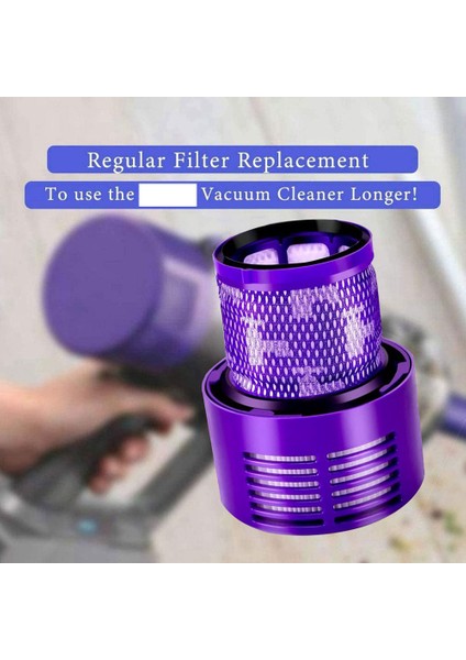 V10 Elektrikli Süpürge Aksesuarları Için Uyumlu Yedek Parçalar Hepa Filtresi DY-969082-01'I Değiştirin (Yurt Dışından) fırsatları