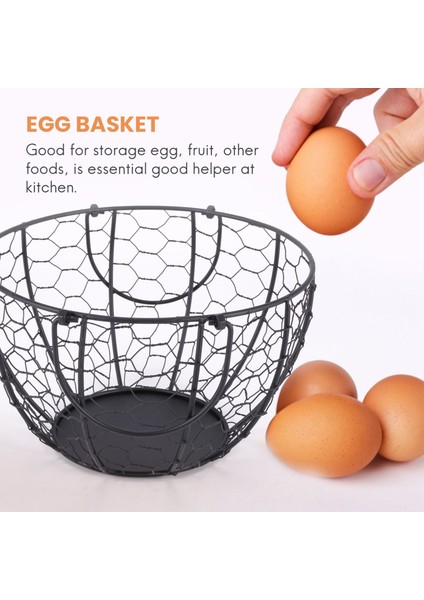Demir Yumurta Depolama Sepeti Meyve Sepeti Dekorasyon Mutfak Aksesuarları B (Yurt Dışından) modelleri