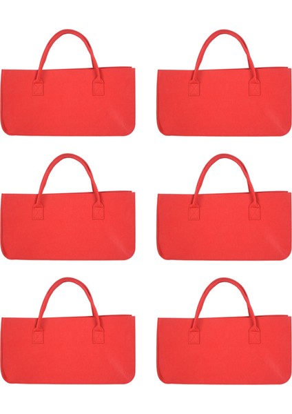 Çanta Keçesi, Saklama Çantası, Büyük Kapasiteli Alışveriş Çantası - Kırmızı (Yurt Dışından)