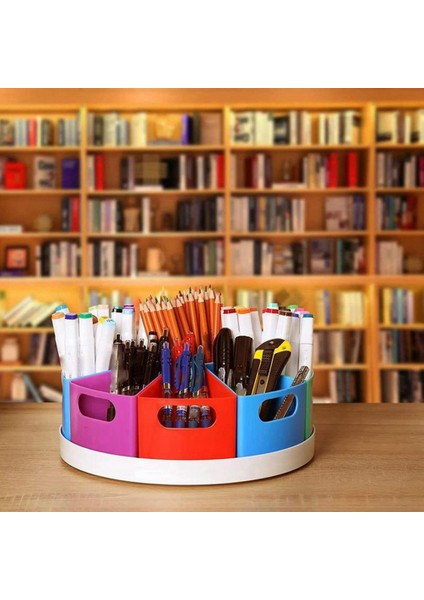 Çocuklar Için Masa Düzenleyici Renkli Döner Organizatör Çıkarılabilir Kovalı Masa Düzenleyici Kalem Tutucu (Yurt Dışından) fiyatları