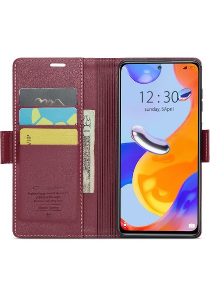 Xiaomi Redmi Not 12 Pro 4g Için Caseme Durumda Cüzdan Kılıf Kickstand Anti (Yurt Dışından)