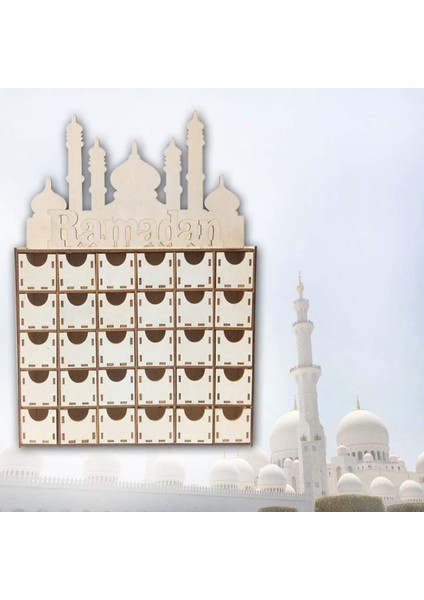 2x Ahşap Eid Ramazan Mubarak Takvim Müslüman Islam Eid Süslemeleri Süs Parti Malzemeleri (Yurt Dışından) fiyatları